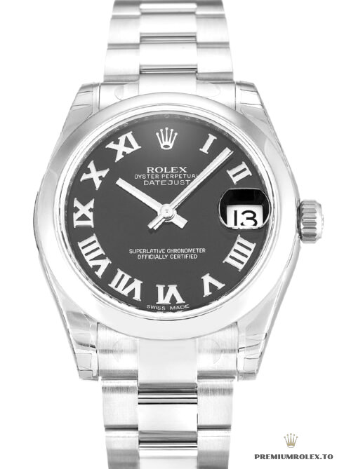Replica Rolex Lady-Datejust 178240 Mid-Size 31mm Black Dial - high-end Rolex imitation