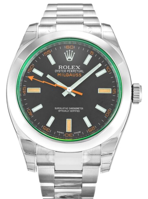 Replica Rolex Milgauss 40mm Dial Black 116400GV - Best shop to buy a Fake Rolex