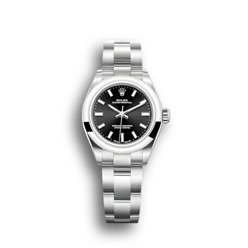 Replica Rolex Oyster Perpetual Lady 28mm Dial Black 276200 - Best shop to buy a Fake Rolex