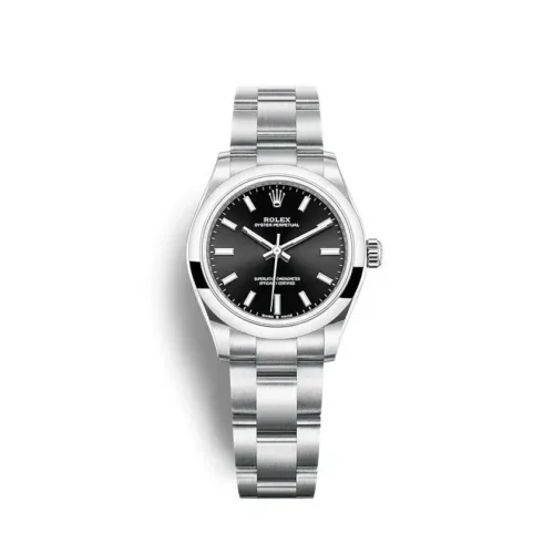 Replica Rolex Oyster Perpetual Lady 31mm Dial Black 277200 - Best shop to buy a Fake Rolex