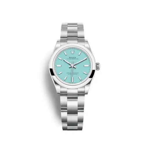 Replica Rolex Oyster Perpetual Lady 31mm Dial Turquoise Blue 277200 - Best shop to buy a Fake Rolex