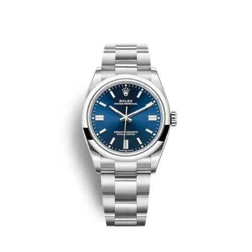Replica Rolex Oyster Perpetual Lady 36mm Dial Blue 126000 - Best shop to buy a Fake Rolex
