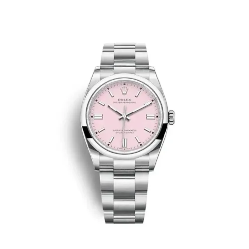 Replica Rolex Oyster Perpetual Lady 36mm Dial Candy Pink 126000 - Best shop to buy a Fake Rolex