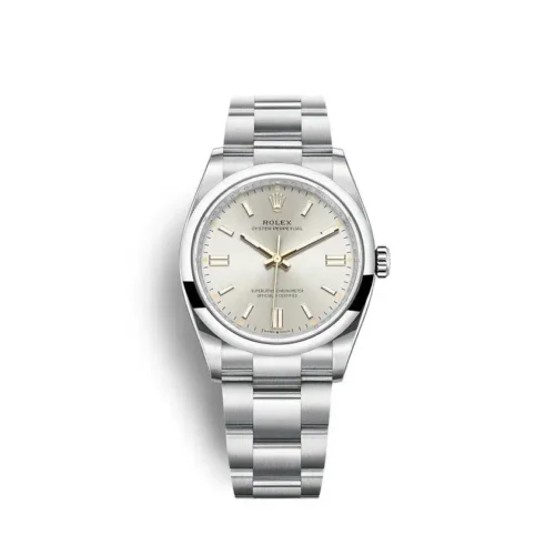 Replica Rolex Oyster Perpetual Lady 36mm Dial Silver 126000 - Best shop to buy a Fake Rolex