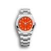 Replica Rolex Oyster Perpetual Lady 41mm Dial Coral Red 124300 - Best shop to buy a Fake Rolex