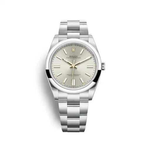 Replica Rolex Oyster Perpetual Lady 41mm Dial Silver 124300 - Best shop to buy a Fake Rolex