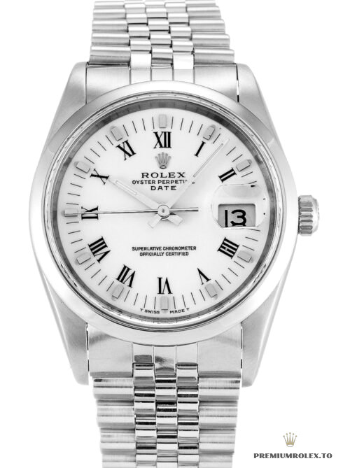Replica Rolex Oyster Perpetual Date 34mm Dial White 15200 - fake Rolex for sale