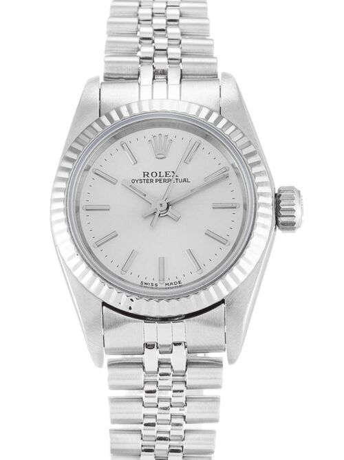 Replica Rolex Oyster Perpetual Lady 24mm Dial Silver 67194 - Best shop to buy a Fake Rolex