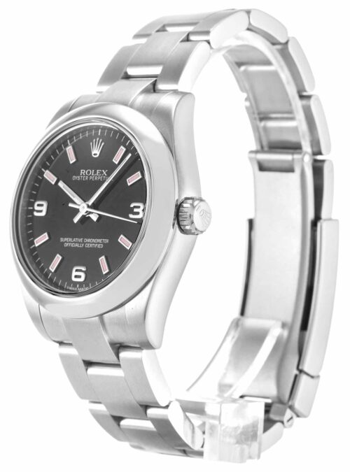 Replica Rolex Oyster Perpetual Lady Dial Black 31mm 177200 - Best shop to buy a Fake Rolex