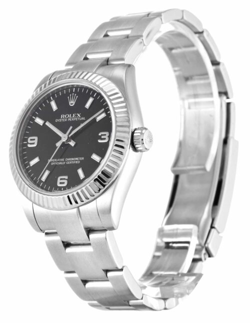 Replica Rolex Oyster Perpetual Lady 31mm Dial Black 177234 - Best shop to buy a Fake Rolex