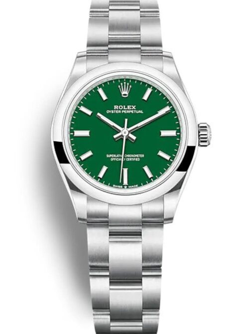 Replica Rolex Oyster Perpetual Lady 31mm Dial Green 277200 - Best shop to buy a Fake Rolex