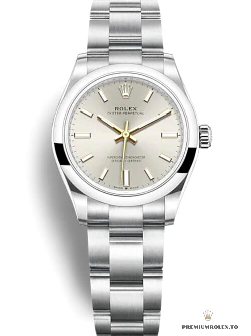 Replica Rolex Oyster Perpetual Lady 31mm Dial Silver 277200 - premium Rolex fake