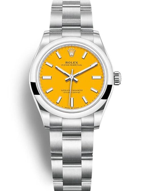 Replica Rolex Oyster Perpetual Lady 31mm Dial Yellow 277200 - Best shop to buy a Fake Rolex