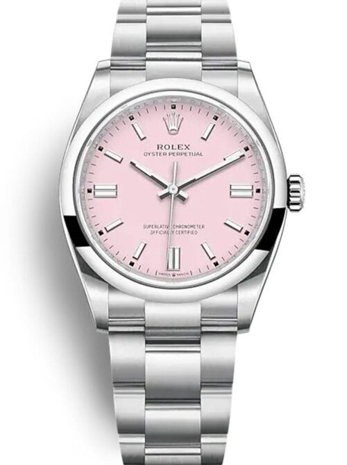 Replica Rolex Oyster Perpetual Lady 36mm Dial Candy Pink 126000 - Best shop to buy a Fake Rolex