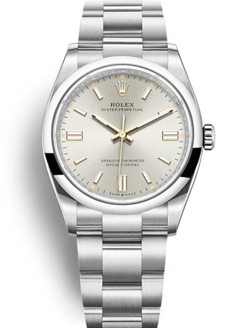 Replica Rolex Oyster Perpetual Lady 36mm Dial Silver 126000 - Best shop to buy a Fake Rolex