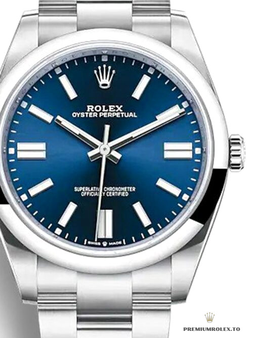 Replica Rolex Oyster Perpetual Lady 41mm Dial Blue 124300 - fake Rolex for sale