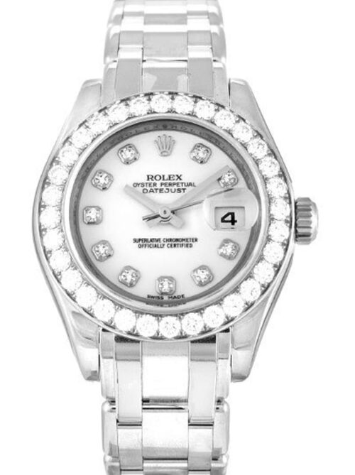 Replica Rolex Pearlmaster 29mm Dial White 80299 - Best shop to buy a Fake Rolex