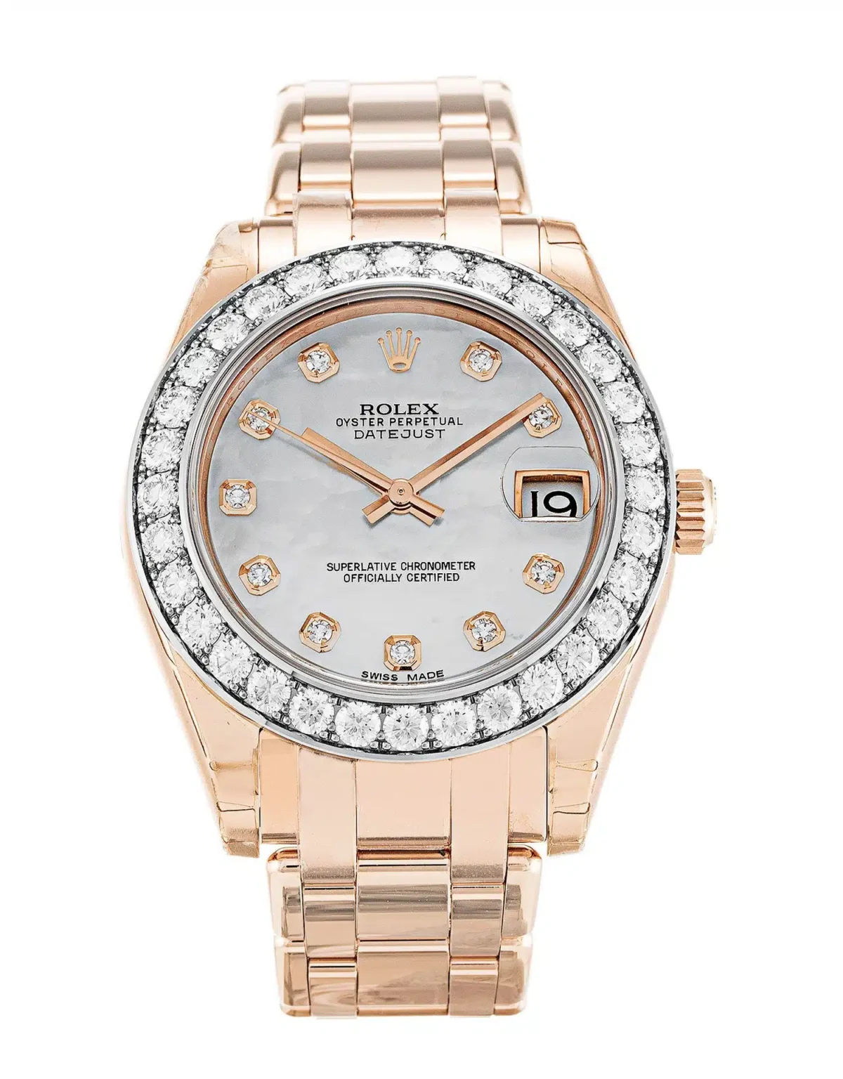 Replica Rolex Pearlmaster 34mm Dial Mother of Pearl 81285 - Best shop to buy a Fake Rolex