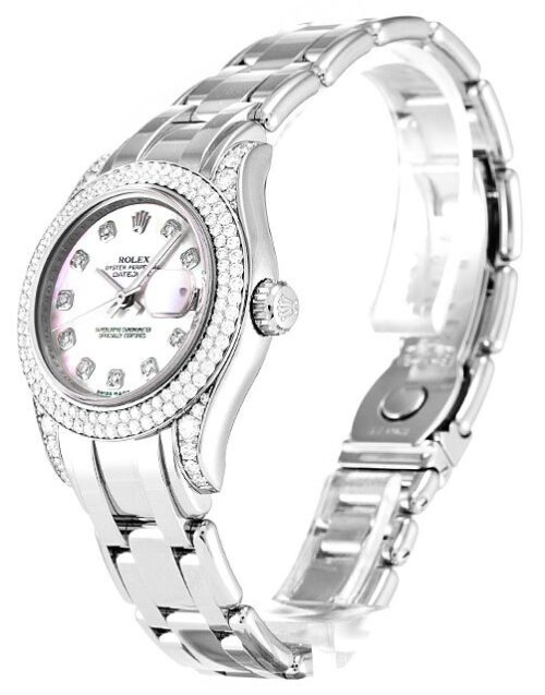 Replica Rolex Pearlmaster 36mm Dial Pink Mother of Pearl 80359 - Best shop to buy a Fake Rolex