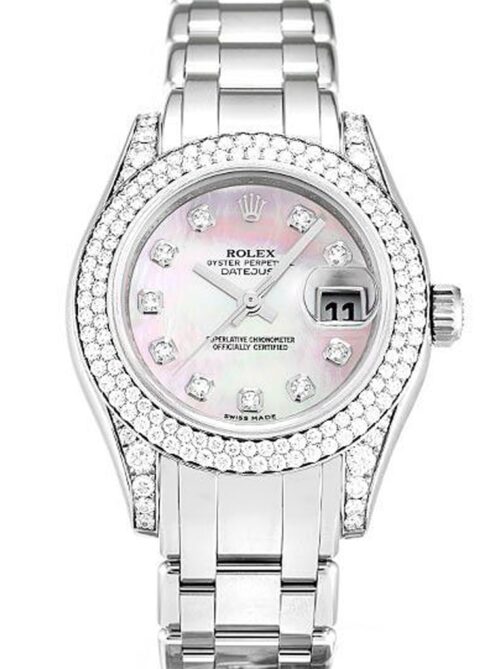 Replica Rolex Pearlmaster 36mm Dial Pink Mother of Pearl 80359 - Best shop to buy a Fake Rolex