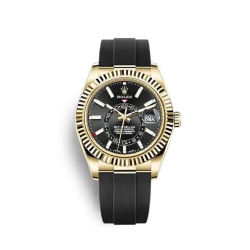 Replica Rolex Sky-Dweller 326238 42mm Black Dial - Best shop to buy a Fake Rolex