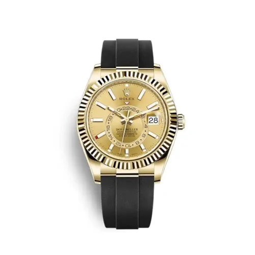 Replica Rolex Sky-Dweller 326238 42mm Champagne Dial - Best shop to buy a Fake Rolex