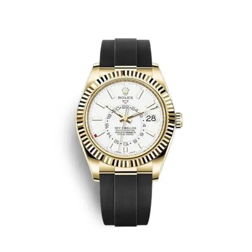 Replica Rolex Sky-Dweller 326238 42mm White Dial - Best shop to buy a Fake Rolex