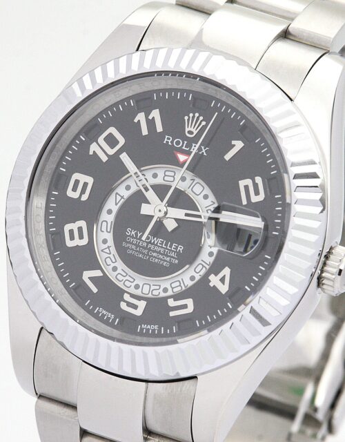 Replica Rolex Sky-Dweller 326938 42mm Black Dial - Best shop to buy a Fake Rolex