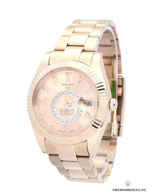 Replica Rolex Sky-Dweller Champagne Dial 42mm 326938 - high-end Rolex imitation