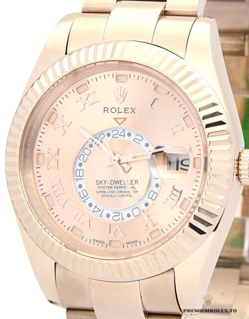 Replica Rolex Sky-Dweller Champagne Dial 42mm 326938 - top-tier replica watches