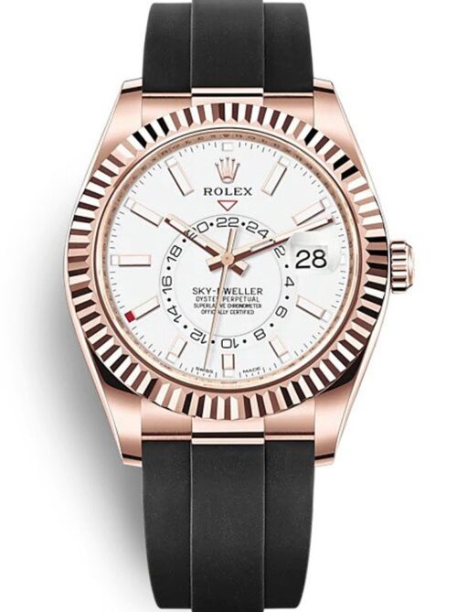 Replica Rolex Sky-Dweller 326235 42mm White Dial - Best shop to buy a Fake Rolex