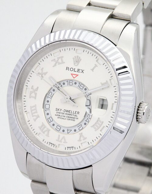 Replica Rolex Sky-Dweller 326938 42mm White Dial - Best shop to buy a Fake Rolex