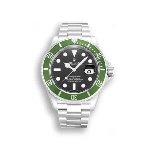 Replica Rolex Submariner 16610LV 40mm Black Dial  "Kermit" - Best shop to buy a Fake Rolex