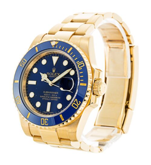 Replica Rolex Submariner 116618LB 40mm Blue Dial - Best shop to buy a Fake Rolex