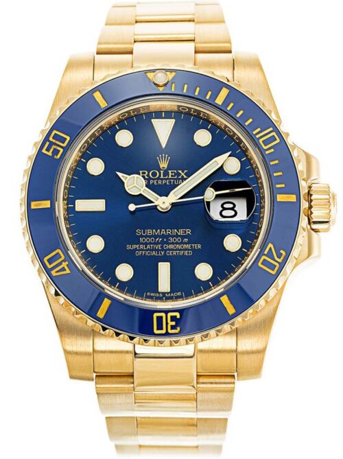 Replica Rolex Submariner 116618LB 40mm Blue Dial - Best shop to buy a Fake Rolex
