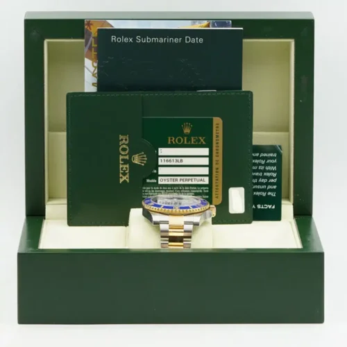 Replica Rolex Submariner 116613LB 40mm Blue Dial - Best shop to buy a Fake Rolex