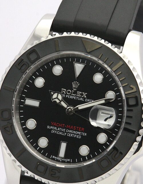 Replica Rolex Yacht-Master 40mm Dial Black 169622 - Best shop to buy a Fake Rolex