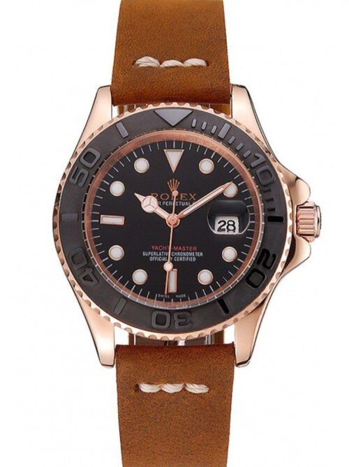 Replica Rolex Yacht-Master 41mm Dial Black 1453861 - Best shop to buy a Fake Rolex