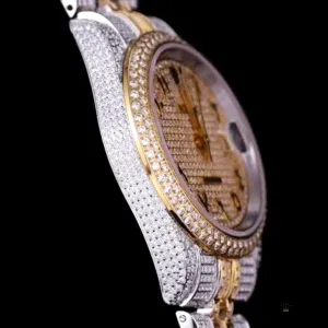 Caseback view with Rolex engravings on Oystersteel