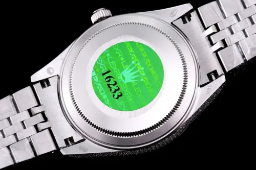 Replica Rolex Datejust 126300 41mm Dial Full-Diamond Arabic 2 - Best shop to buy a Fake Rolex