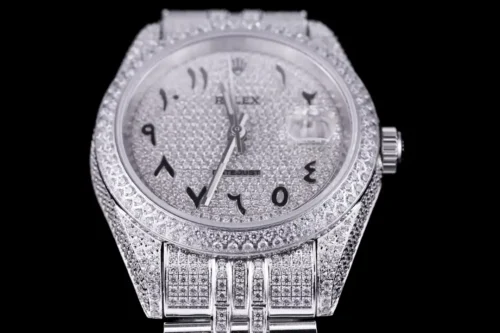 Replica Rolex Datejust 126300 41mm Diamond Dial Arabic 7 - Best shop to buy a Fake Rolex