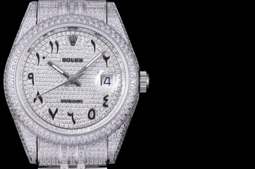Replica Rolex Datejust 126300 41mm Diamond Dial Arabic 8 - Best shop to buy a Fake Rolex