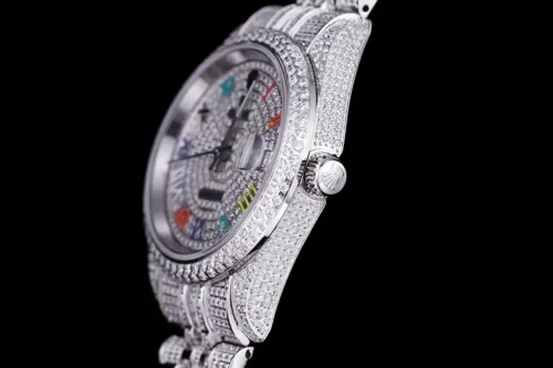 Replica Rolex Datejust 126300 41mm Diamond Dial Roman 1 - Best shop to buy a Fake Rolex