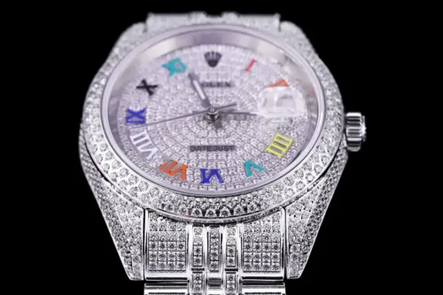 Replica Rolex Datejust 126300 41mm Diamond Dial Roman 3 - Best shop to buy a Fake Rolex