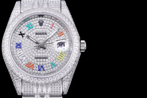 Replica Rolex Datejust 126300 41mm Diamond Dial Roman 4 - Best shop to buy a Fake Rolex