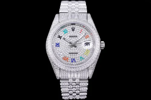 Replica Rolex Datejust 126300 41mm Diamond Dial Roman 5 - Best shop to buy a Fake Rolex