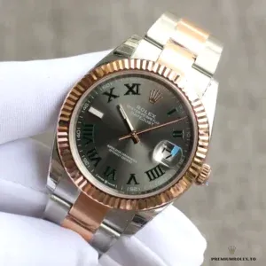 Side profile of 126331 showing 41mm case thickness and crown