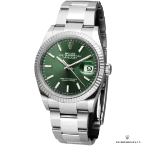 Caseback view of Datejust 126334 replica in Oystersteel
