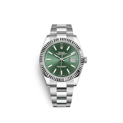 Replica Rolex Datejust 126334 41mm Mint Dial Front - Best shop to buy a Fake Rolex