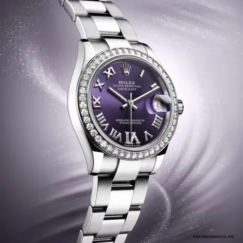 Replica Rolex Datejust 278384RBR 31mm Aubergine Dial - Best Quality Counterfeit Rolex